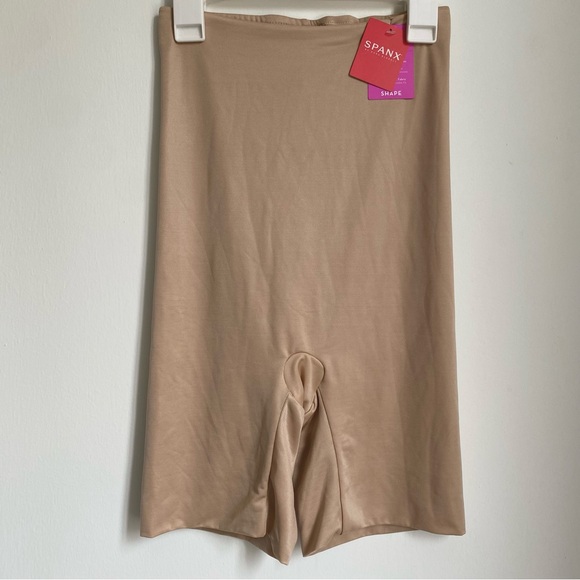 Spanx Shape Power Conceal-Her High-waisted Mid-thigh Short Natural glam S - Picture 2 of 5